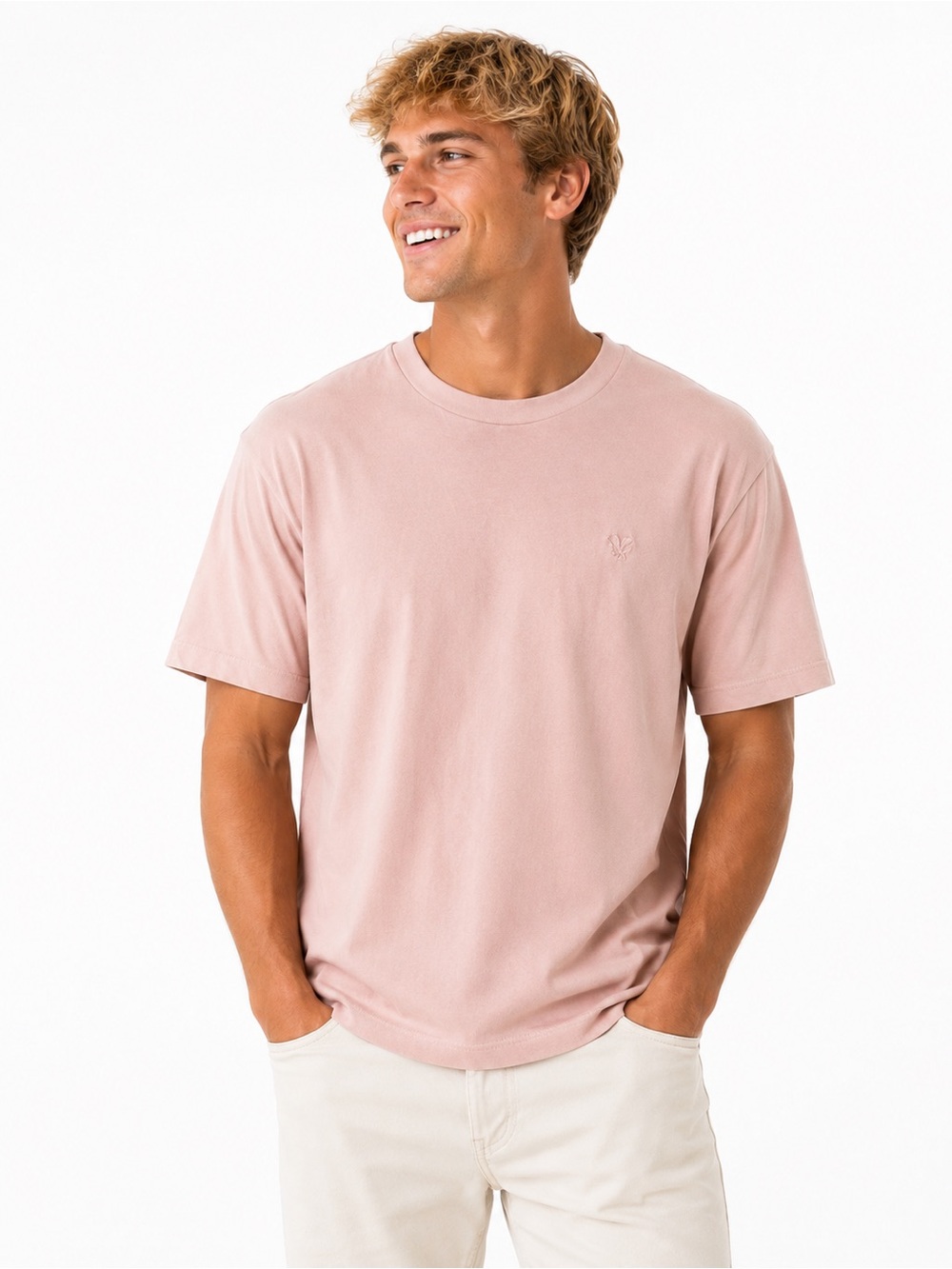 💗5 for $25💗 American Eagle Outfitters Men's Crew Neck T-Shirt - Dusty Rose